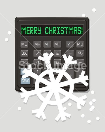圣诞节电子计算器图片素材(图片编号:5056499