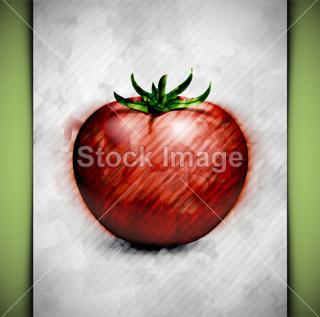 番茄水彩图片素材(图片编号:50591150)_艺术品