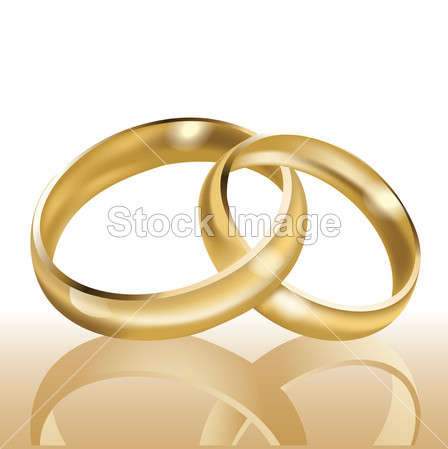 结婚戒指、 婚姻和永恒的爱的象征图片素材(图