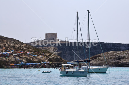马耳他岛,南部海岸的岛屿,老瑟拉钦塔图片素材