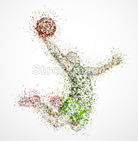 抽象的篮球运动员图片素材(图片编号:5059911