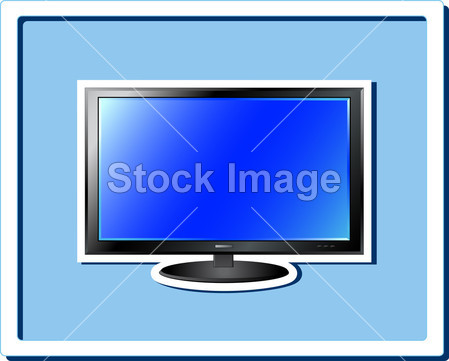 独立的电视屏幕贴纸图片素材(图片编号:50603