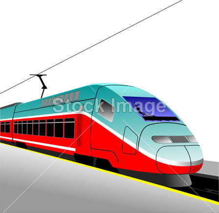 Modern speed bullet train.图片素材(图片编号:5