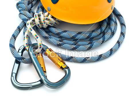 攀岩设备-安全钩、 头盔图片素材(图片编号:50