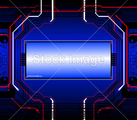 电子显示蓝色,蓝色电子屏幕、 蓝色数字屏、 终