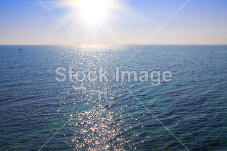 海和天空与太阳图片素材(图片编号:50627697