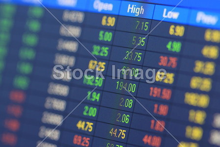 财务数据-股票交易所图片素材(图片编号:5062