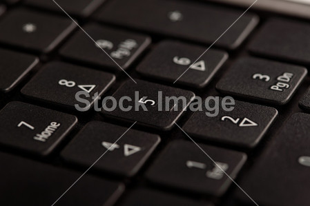 黑色笔记本键盘,数字部分图片素材(图片编号:5