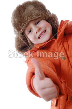 儿童穿上冬季服装图片素材(图片编号:5064429