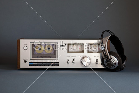 立体声盒式磁带卡座模拟复古图片素材(图片编