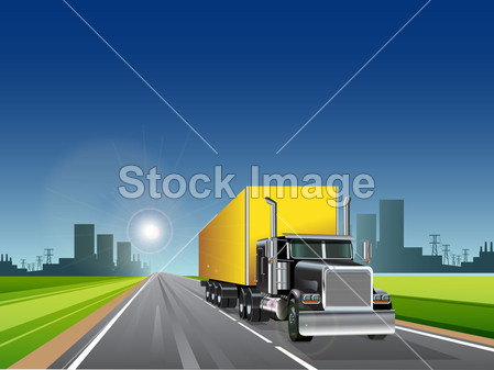卡车与长拖车图片素材(图片编号:50648513)_交
