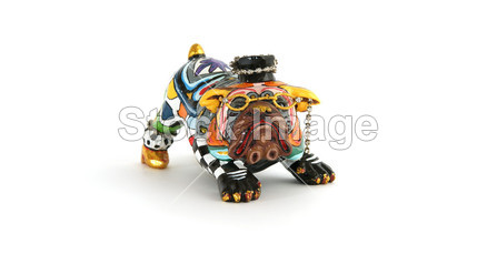 在白色背景上有趣的狗公仔图片素材(图片编号