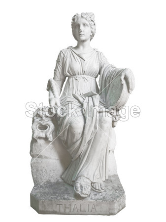 孤立在白色希腊女神的雕像图片素材(图片编号