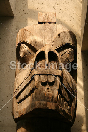 木雕-人类学,加拿大温哥华,不列颠哥伦比亚省博