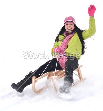 年轻<em>女子雪橇</em>图片素材(图片编号:50701169)_休