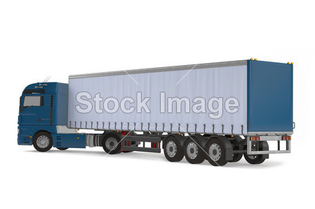 Cargo delivery vehicle truck back图片素材(图片