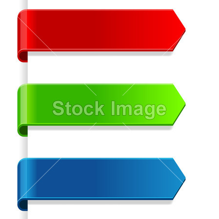 组的彩色的纸标签图片素材(图片编号:5072118