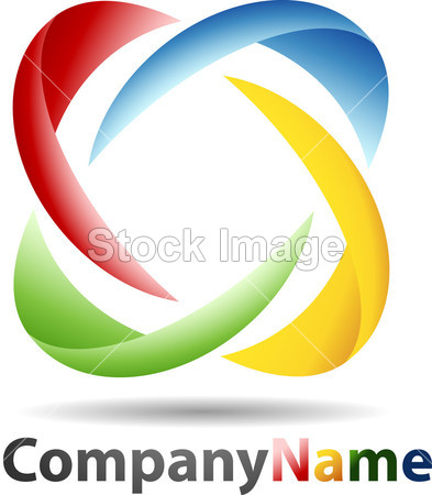 抽象 3d 球形企业徽标图片素材(图片编号:5072
