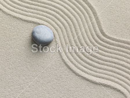 禅宗在沙子里的石头图片素材(图片编号:50744