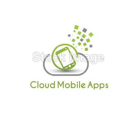 Symbol of Cloud Mobile Apps图片素材(图片编
