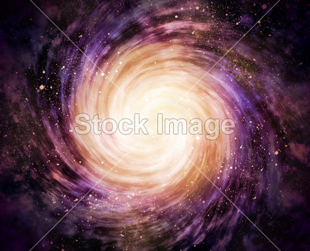 在空间中的螺旋星系图片素材(图片编号:50752