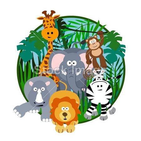 野生动物园可爱卡通图片素材(图片编号:50764