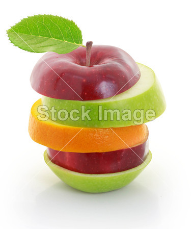 混合的水果苹果切片图片素材(图片编号:50765