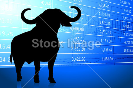 牛市股票市场背景上图片素材(图片编号:50772