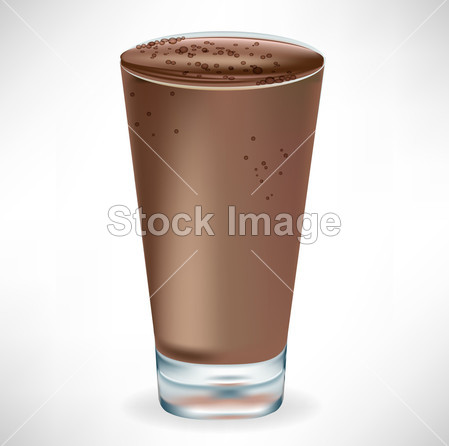简单的巧克力奶昔玻璃图片素材(图片编号:507