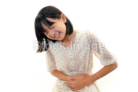 一个女孩肚子疼图片素材(图片编号:50806543