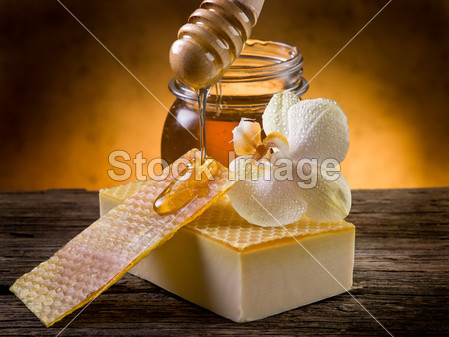 天然自制蜂蜜皂图片素材(图片编号:50827207