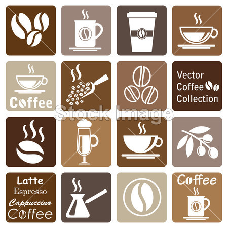 vector collection coffee icons摄影图片下载_咖啡茶饮_美食饮料_拍