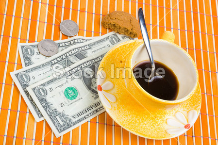 三美元 50 % 支付咖啡图片素材(图片编号:5083