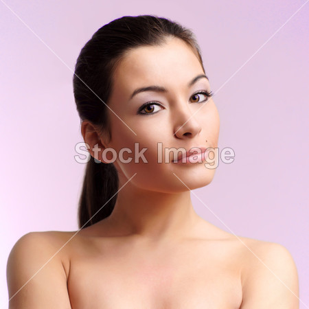 与健康皮肤年轻<em>成人女人</em>肖像图片素材(图片编