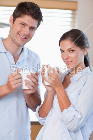喝茶的一对夫妇的肖像图片素材(图片编号:508
