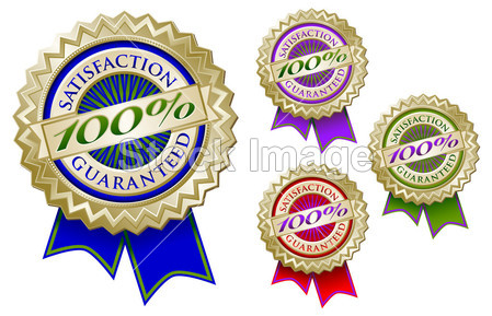 Four 100% Satisfaction Guarantee Seals图片素