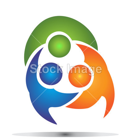 团队协作组企业徽标图片素材(图片编号:50885