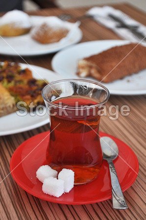 土耳其语的茶和糖果图片素材(图片编号:50889