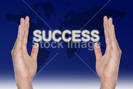 在手里,成功的企业经营理念的成功图片素材(图