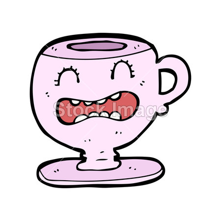 心烦茶杯子卡通图片素材(图片编号:50912838