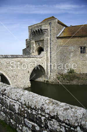 利兹城堡护城河桥肯特图片素材(图片编号:509