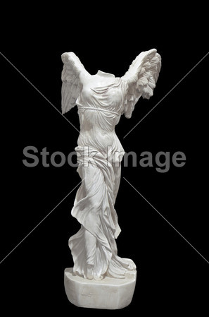 耐克公司的败古希腊雕像。luvre 博物馆图片素