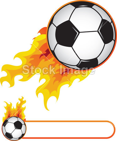 足球球在火焰中图片素材(图片编号:50920220