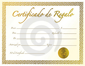 gift certificate with gift red bow