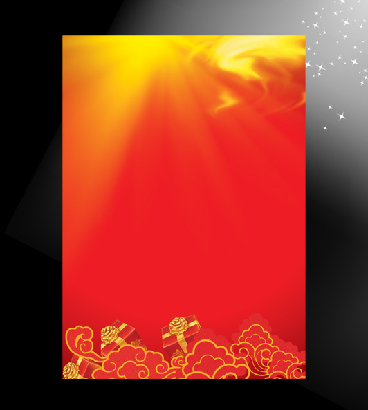 【psd】红色喜庆dm宣传单彩页模板psd背景图