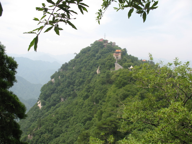 西安秦嶺終南山南五臺景區臺頂風光