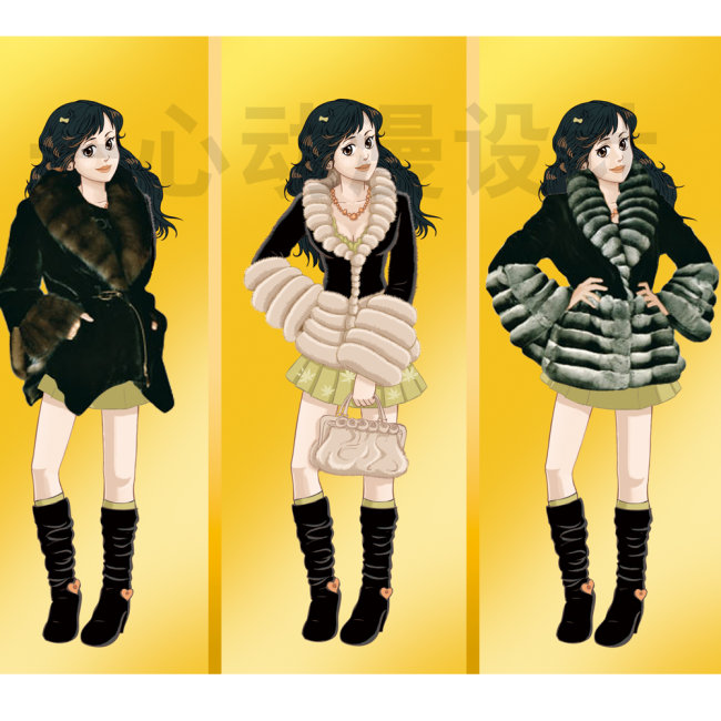 关键词: 裘皮 貂皮 美女 卡通美女 卡通裘皮 时尚 说明:穿裘皮美女