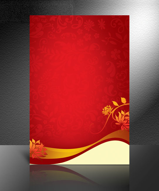 【psd】红色喜庆海报高清psd分层模板