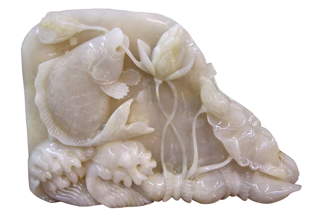 浮雕工艺品玉石雕刻