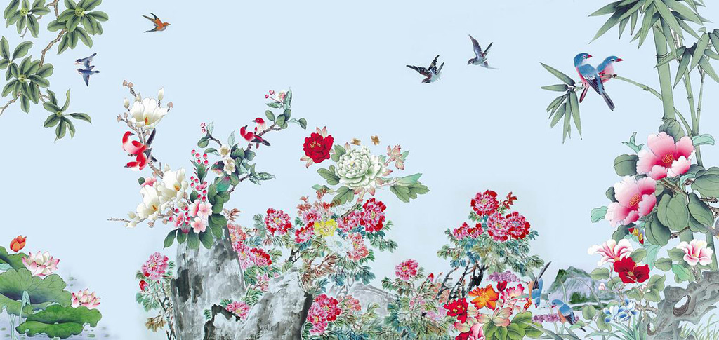 春意盎然牡丹图百花争艳图